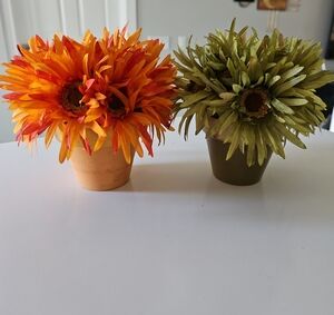 Autumn Glow Faux Floral Duo